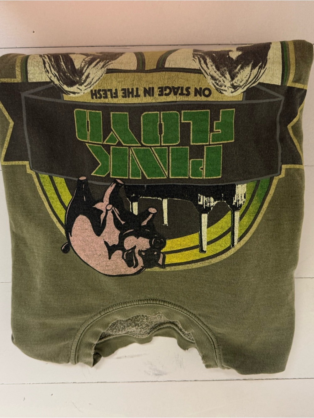 Pink Floyd Olive Graphic Crewneck Sweatshirt - Picture 3 of 3